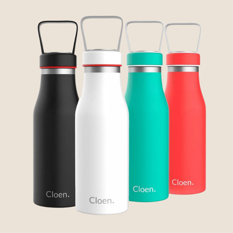 Botella reutilizable térmica para mantener bebidas frías o calientes