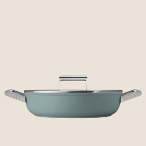 Cacerola antiadherente SMEG con asas y tapa