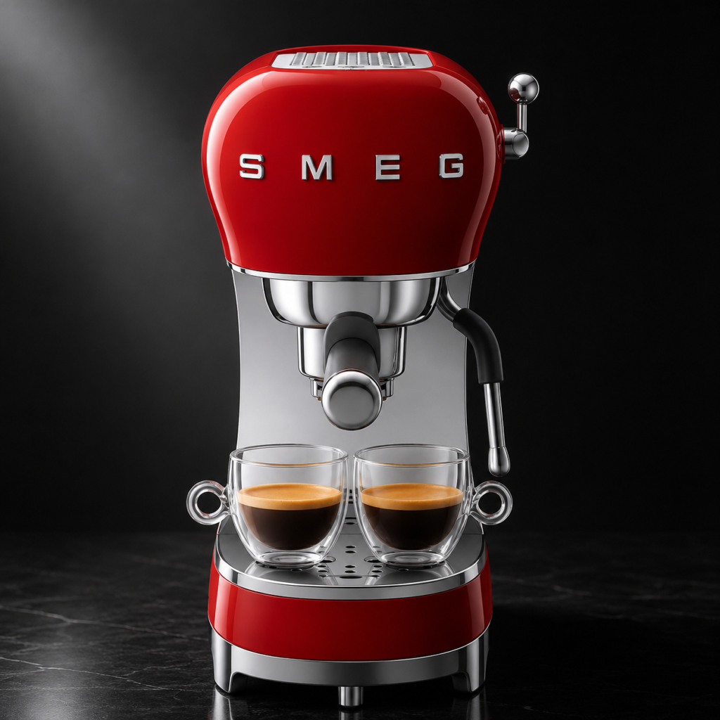 Cafetera Espresso Manual Smeg estilo 50’s