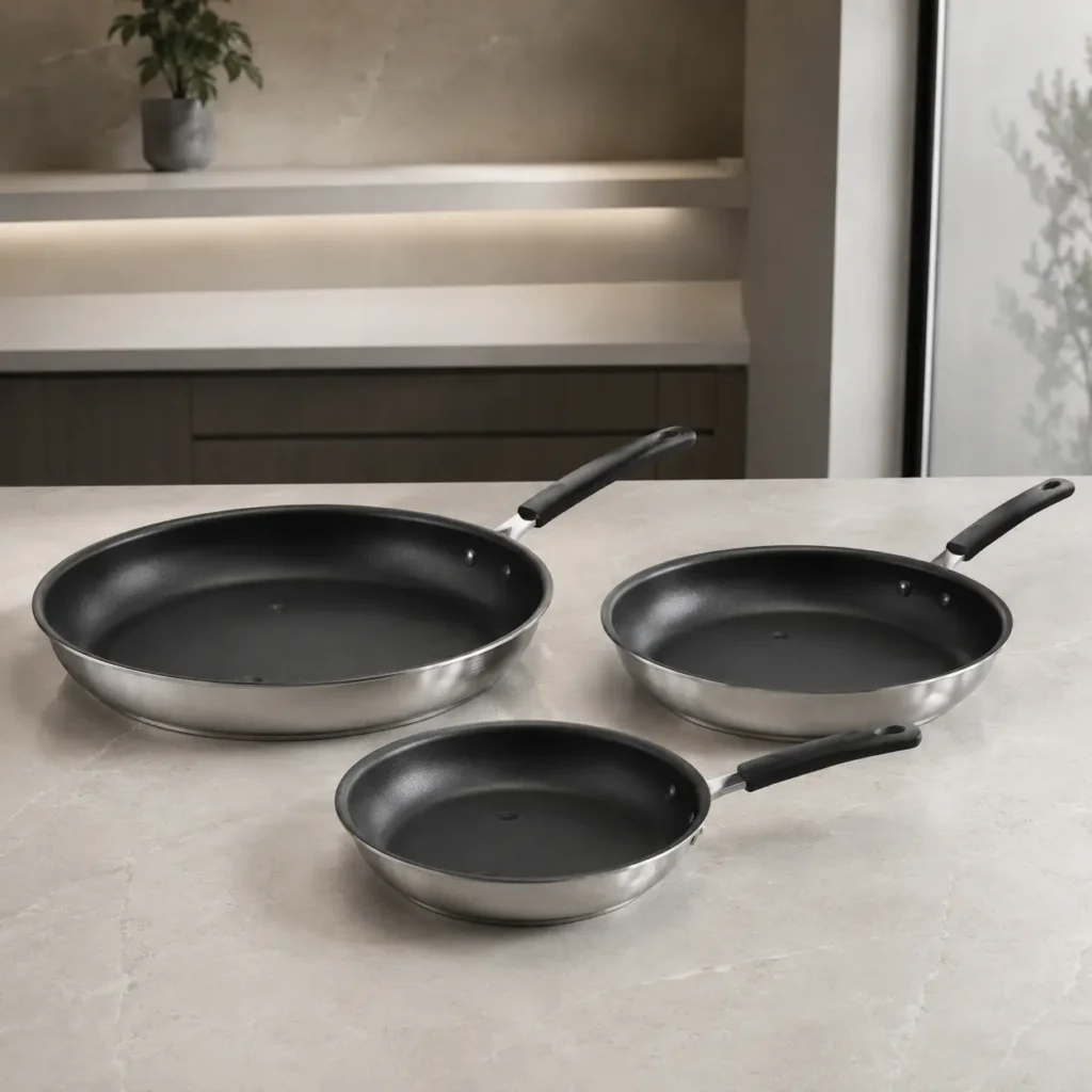 Pack Cookware 3 piezas Cooking Surface Prime con sartenes para cocina de inducción invisible