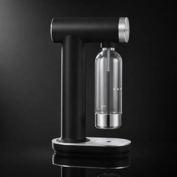 Gasificadora de agua Smeg SKC01 para preparar agua con gas en casa con botella Tritan y ajuste manual de carbonatación