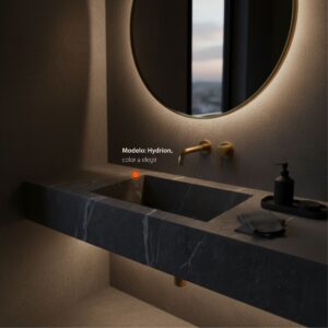 Lavabo en piedra sinterizada modelo Hydrion