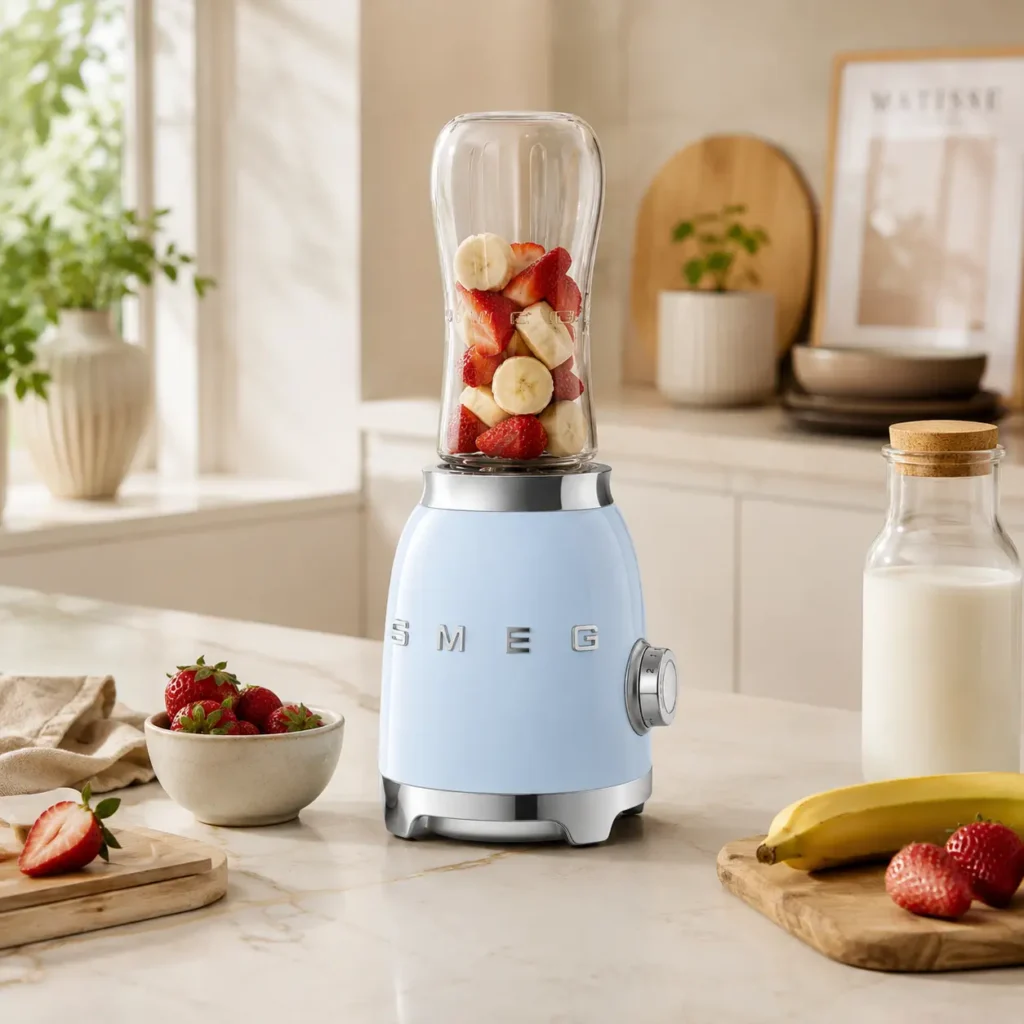 Mini batidora de vaso Smeg estilo 50’s