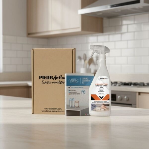 Kit Piedractiva Stone Care para limpieza y mantenimiento de encimeras