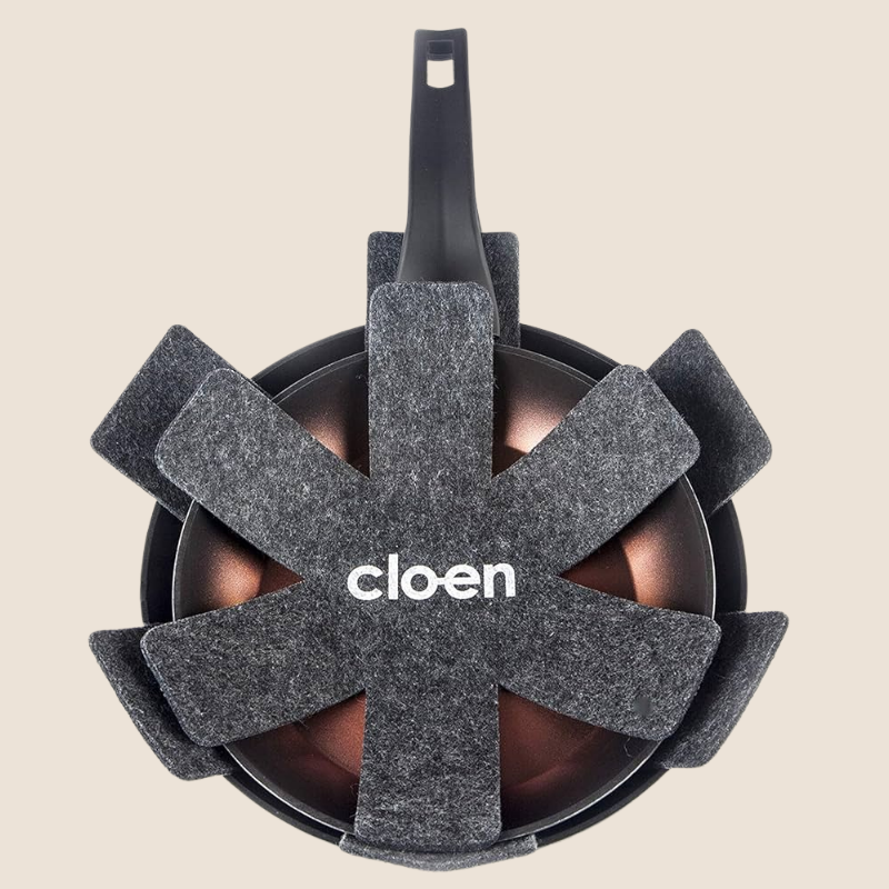 Protector de sartenes para evitar rayaduras y golpes